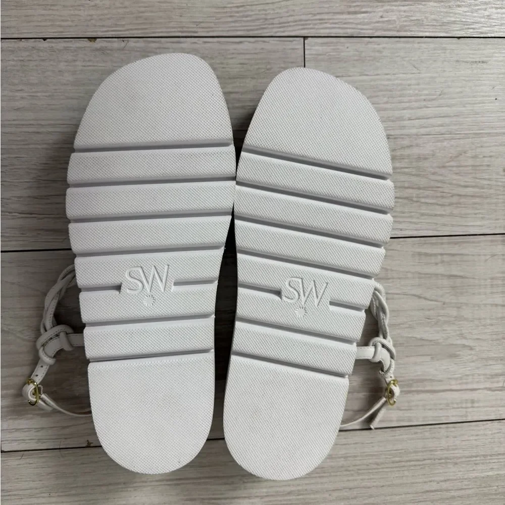 Stuart weitzman CALYPSO LIFT SANDAL WHITE size 9.5 /40